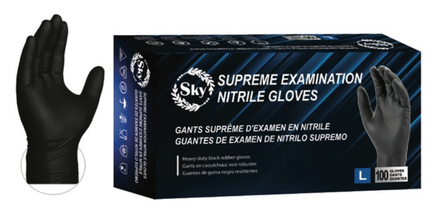 SKY SKY Black Supreme Examination Nitrile Gloves 5mil