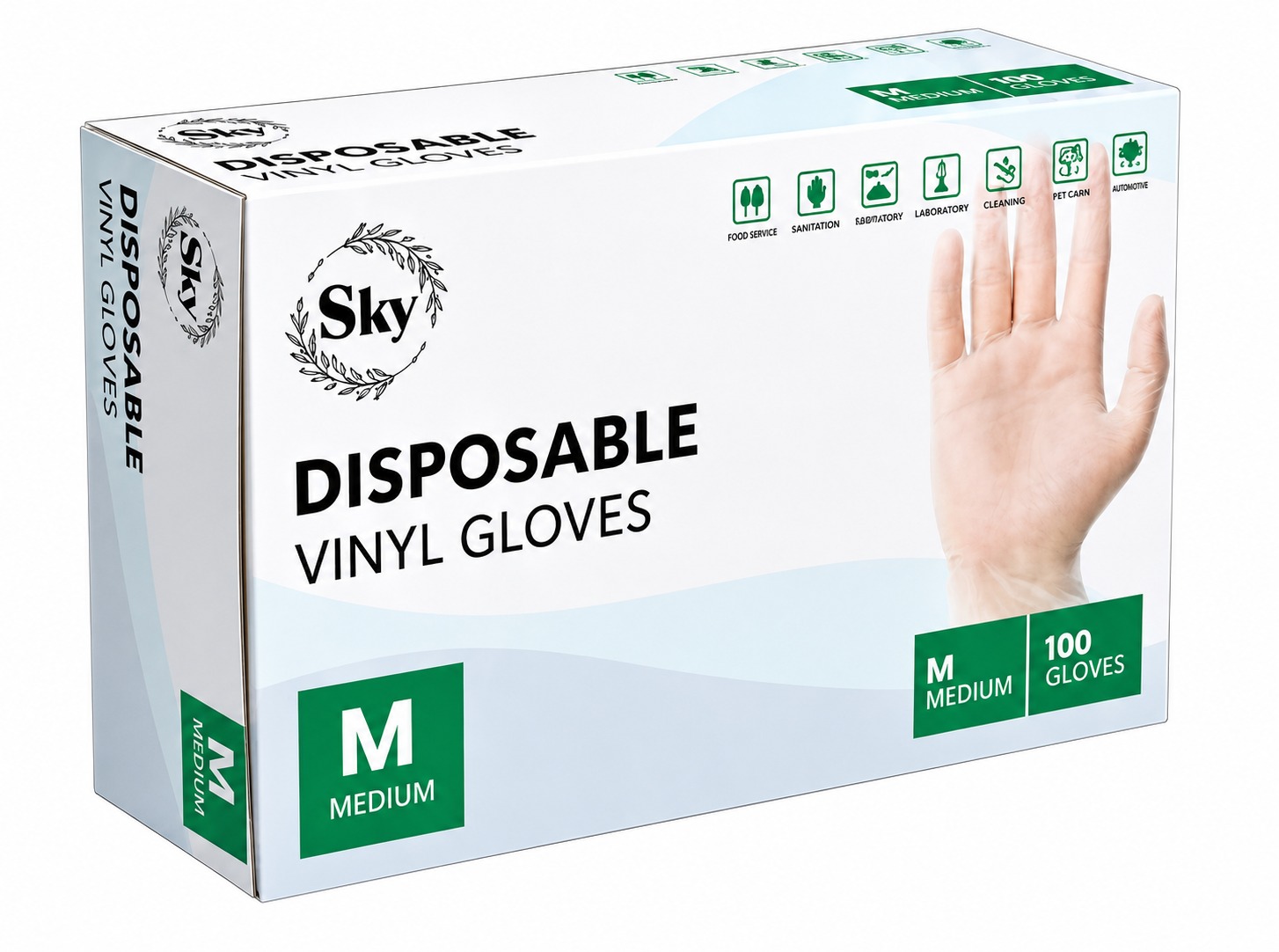 SKY SKY Disposable Vinyl Gloves 4mil