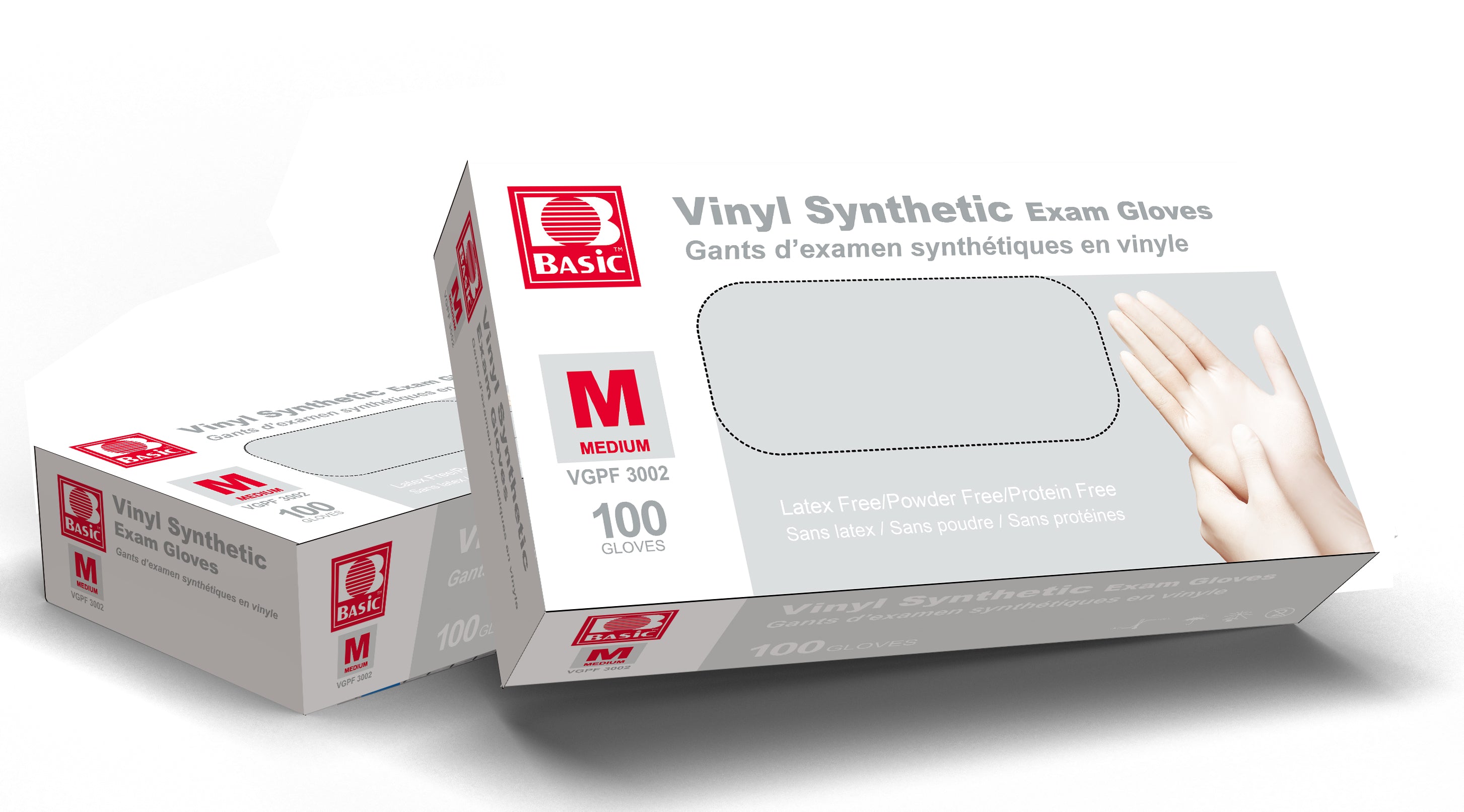 SKY Vinyl Synthetic Exam Gloves 5mil